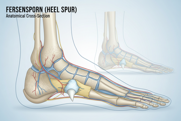 Ursachen und Behandlung vom Fersensporn