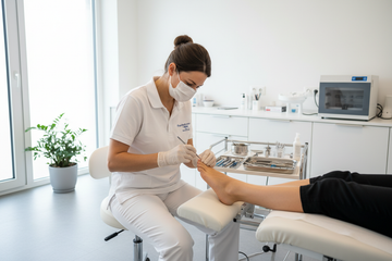 Kosmetische Pediküre und medizinische Fußbehandlung im Vergleich