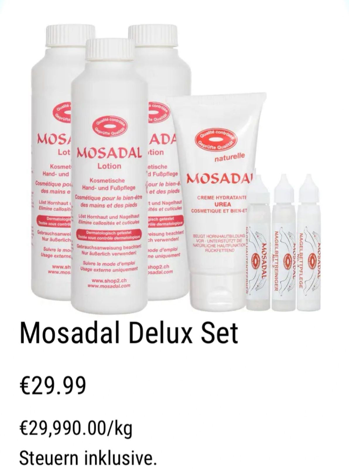 Mosadal Delux Set - Mosadal Fußpflege
