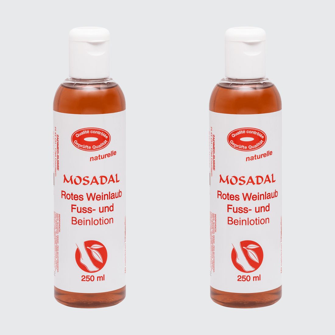 Mosadal Weinlaublotion Duo die beste Beinpflege bei Besenreisern und Krampfadern - Mosadal Fußpflege